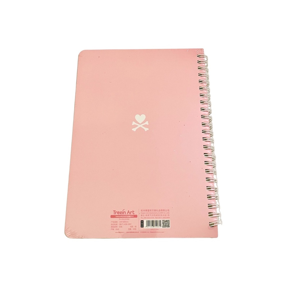Tokidoki Unicorno Pink Spiral Notebook Writing Paper Kawaii Cherry Blossom NEW - Picture 2 of 5